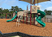 Thumbnail 57 of 71 - a playground with a slide and monkey bars