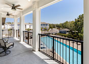 Thumbnail 17 of 27 - take in the view of the pool from the balcony of your home