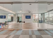 Thumbnail 11 of 30 - A glass wall with a sign that says "The Union" on it.