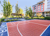 Thumbnail 20 of 27 - A basketball court with the word BOND on it.