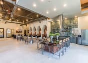 Thumbnail 4 of 28 - the lobby of a restaurant with tables and chairs