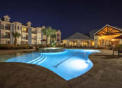 Thumbnail 44 of 44 - Pool in Night at Residence at Midland, Midland, TX, 79706