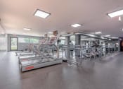 Thumbnail 13 of 20 - a large fitness room with cardio equipment