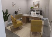 Thumbnail 55 of 60 - the preserve at ballantyne commons office space with desk and chairs