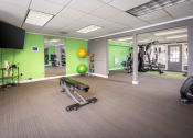 Thumbnail 9 of 31 - this is a photo of the fitness room in the 653 square foot 1 bedroom apartment at at Waterview at Rocky Point, Florida, 33634