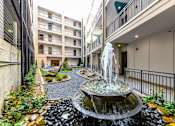 Thumbnail 54 of 57 - Apartments For Rent In Decatur, GA - Relax In The Community Zen Garden. Zen Garden Has A Water Fountain, A Smooth Black Stone Path, Landscaping, And Hammocks