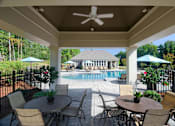 Thumbnail 3 of 50 - picnic area by pool