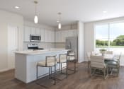 Thumbnail 31 of 31 - a kitchen with a large island and a table with chairs at Tiffany Flats, Ohio, 43231