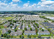 Thumbnail 16 of 30 - Aerial view of the River Valley Apartments in Lancaster, OH.