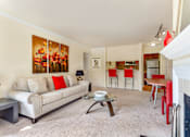 Thumbnail 15 of 30 - Living And Kitchen at The Courts at Fair Oaks, Fairfax, Virginia
