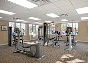 Thumbnail 2 of 28 - Fitness Center With Modern Equipment at The Apartments at Elmwood Terrace, Maryland, 21702