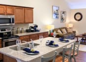 Thumbnail 2 of 7 - Midland MI Apartment Rentals Redwood Clearpointe Landing Kitchen