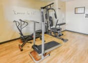 Thumbnail 11 of 24 - Fitness area with cardio and strength equipment at Casa San Pablo