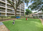 Thumbnail 29 of 30 - spacious fenced dog park at pet-friendly Sundale Manor Senior Apartments