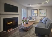 Thumbnail 8 of 9 - Living Room With Television and Fireplace at Blue Bell Villas, Pennsylvania, 19422