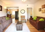 Thumbnail 5 of 11 - Furnished living room at Waters Mark Apartment Homes, Gulfport, MS