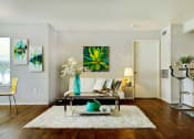 Thumbnail 4 of 19 - Furnished living room
