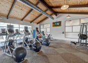 Thumbnail 15 of 30 - fitness center at apartment
