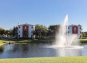 Thumbnail 5 of 30 - dancing fountain in lake at East Village Apartments