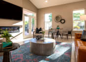 Thumbnail 10 of 26 - the inside of clubhouse commons apartment living room