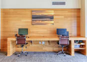 Thumbnail 9 of 24 - computer center with chairs and PCs