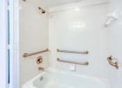 Thumbnail 20 of 23 - bath and shower with multiple grab bars 