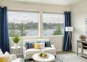 Thumbnail 5 of 74 - Living Room With View at Harbor Heights 55+ Community, Olympia, Washington