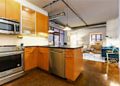 Thumbnail 1 of 11 - 2 bedroom kitchen and living room at The Hudson Apartments, Washington, DC, 20005