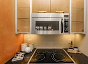 Thumbnail 2 of 11 - kitchen range close-up at The Hudson Apartments, Washington, DC 20005