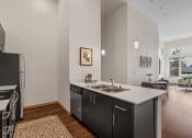 Thumbnail 10 of 14 - Kitchen with cabinets at Bridgeview 125, University Place, WA, 98466