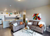 Thumbnail 32 of 92 - Living Room With Kitchen at Upscale Living at the Grand off 45th, Fargo, 58104