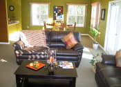 Thumbnail 3 of 12 - furnished clubhouse Lobby at Prairie Apartments