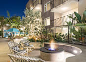 Thumbnail 8 of 53 - Outdoor lounge with fire pit at Vida North Park, San Diego, CA, 92104