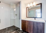 Thumbnail 44 of 53 - Bathroom walk in shower at Vida North Park, San Diego, California