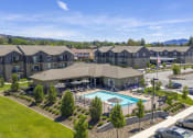 Thumbnail 1 of 17 - Aerial View Of Pool at Rylee Ann Apartments, Washington