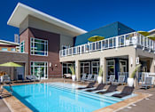 Thumbnail 1 of 25 - Swimming Pool With Relaxing Sundecks at Riverwalk, Eugene, OR