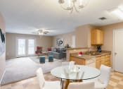 Thumbnail 11 of 23 - Living and Dining at Bay Crossings Apartments, Mississippi