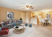 Thumbnail 10 of 23 - Living and Dining room at Bay Crossings Apartments, Mississippi, 39520