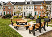 Thumbnail 8 of 50 - Picnic table at Townes at Village Center, Maryland, 21136
