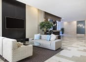 Thumbnail 30 of 33 - Lobby with tv at Wilshire Vermont, Los Angeles, CA 90010