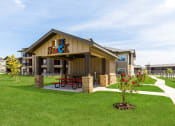 Thumbnail 38 of 39 - Bike Shack Area with Air Pump at Legacy Creekside Apartments, San Antonio, TX