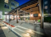 Thumbnail 38 of 45 - Swimming pool with sitting area at Artisan Twickenham Square, Huntsville, AL 35801