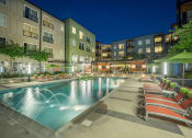 Thumbnail 35 of 45 - Swimming pool and chair at Artisan Twickenham Square, Huntsville, 35801