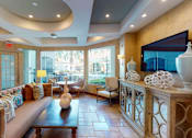 Thumbnail 16 of 28 - Clubhouse with free wi-fi at Tuscany Court Apartments in Houston.