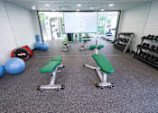 Thumbnail 26 of 47 - Here is a view of our fitness center  at Grand Flats, St. Louis, MO, 63104