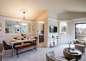 Thumbnail 34 of 41 - Spacious living room | River Oaks West Apartments in Novi, MI