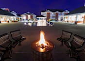 Thumbnail 14 of 29 - outdoor firepit at night social and entertaining spaces at 1200 Acqua