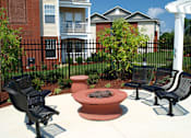 Thumbnail 23 of 29 - outdoor firepit and seating area daytime