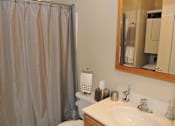 Thumbnail 16 of 24 - washer and dryer in bath area