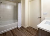 Thumbnail 41 of 44 - Bathroom With Bathtub at Topaz Apartments, Los Angeles, CA, 90013